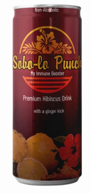 Premium Hibiscus Drink with a ginger kick - Sobo-lo Punch® 250ml x 6